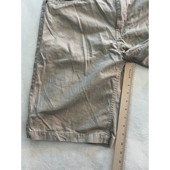 PD&C Mens Khaki Chino Shorts Tan Cotton Twill Size 34 PS9BFSTO - Picture 6 of 9